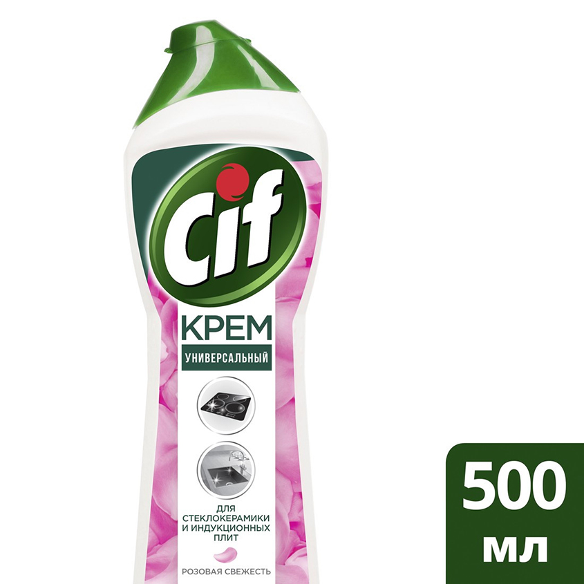 Крем чистящий `CIF` Розовая свежесть 500 мл