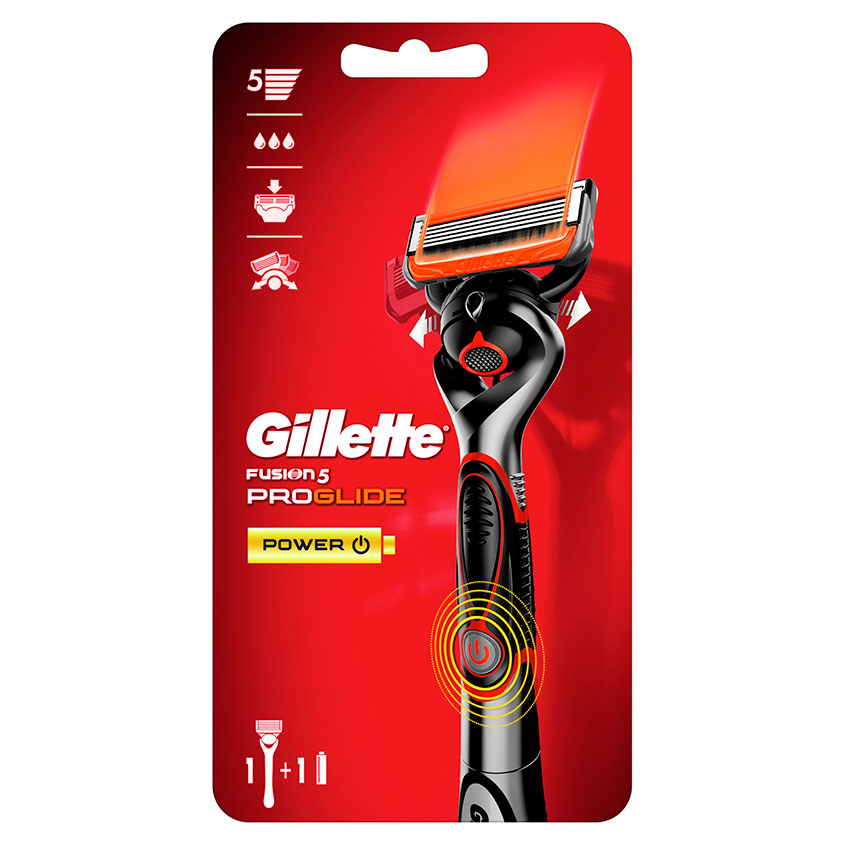 GILLETTE Станок для бритья GILLETTE FUSION PROGLIDE FLEXBALL Power с 1 сменной кассетой