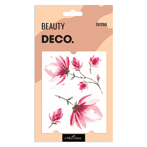 

Татуировка для тела DECO. WATERCOLOR STORY by Miami tattoos переводная Pinkish