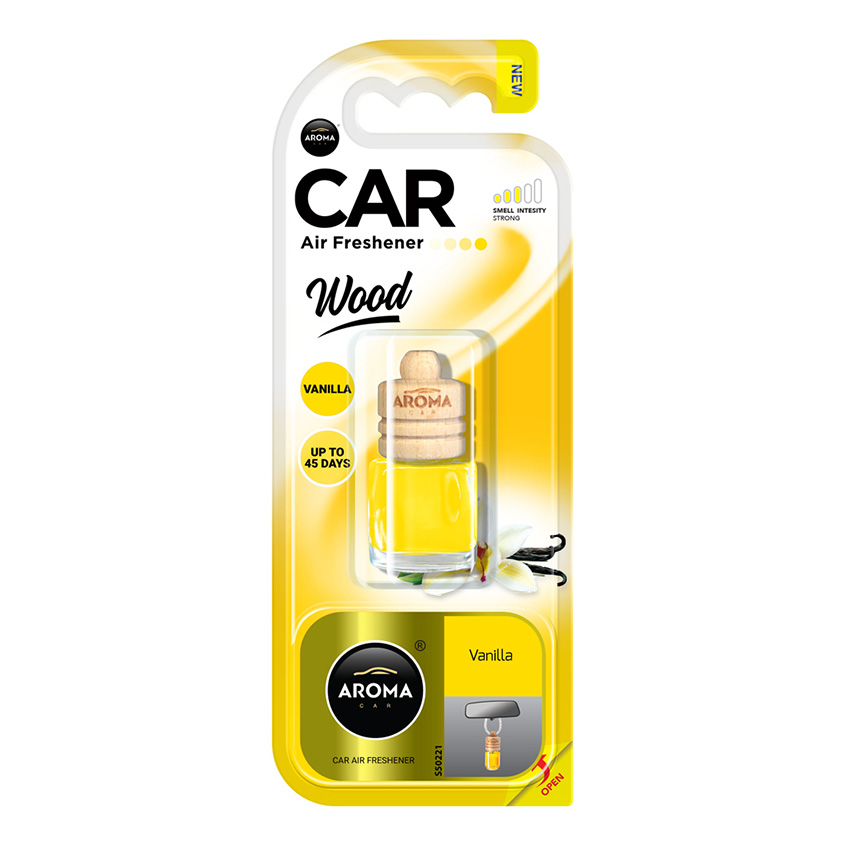 

Ароматизатор для машин AROMA CAR WOOD Vanilla 6 мл