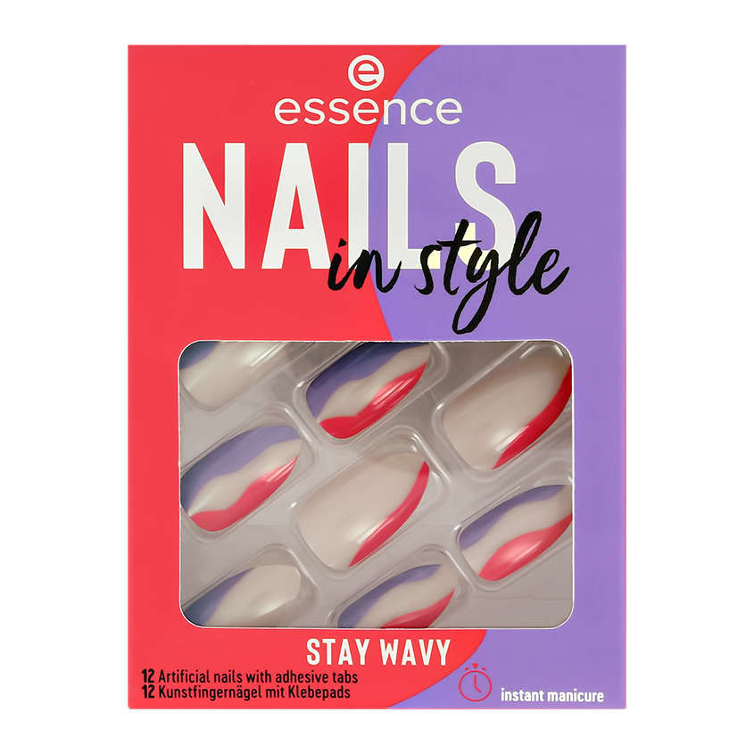 ESSENCE Накладные ногти ESSENCE NAIL IN STYLE на клейкой основе тон 13