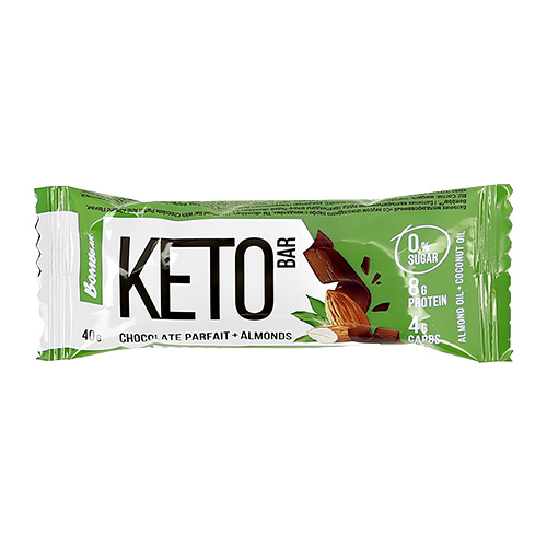 

Батончик неглазированный BOMBBAR KETO со вкусом шоколадного парфе с миндалем 40 г