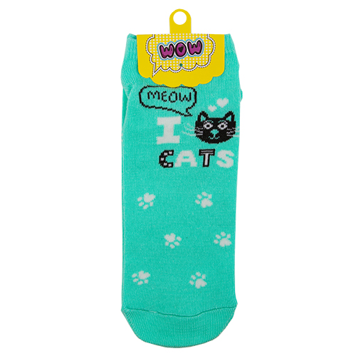 

Носки женские SOCKS I cats mint р-р единый