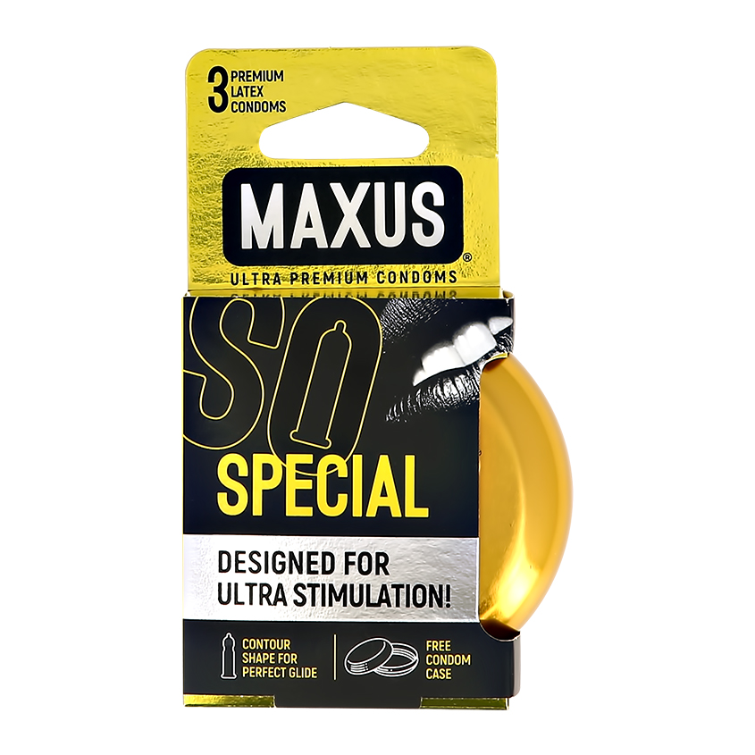 Презервативы MAXUS точечно-ребристые 3 шт