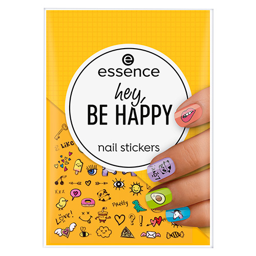 Наклейки для ногтей ESSENCE HEY, BE HAPPY символы и рисунки