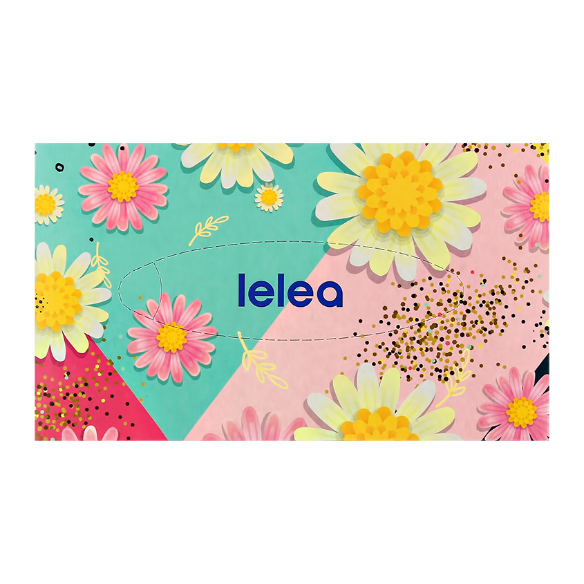 Салфетки бумажные LELEA 2-х слойные SPRING FLOWERS 100 шт салфетки бумажные 24x24см 2 слойные profi pack белые 250шт