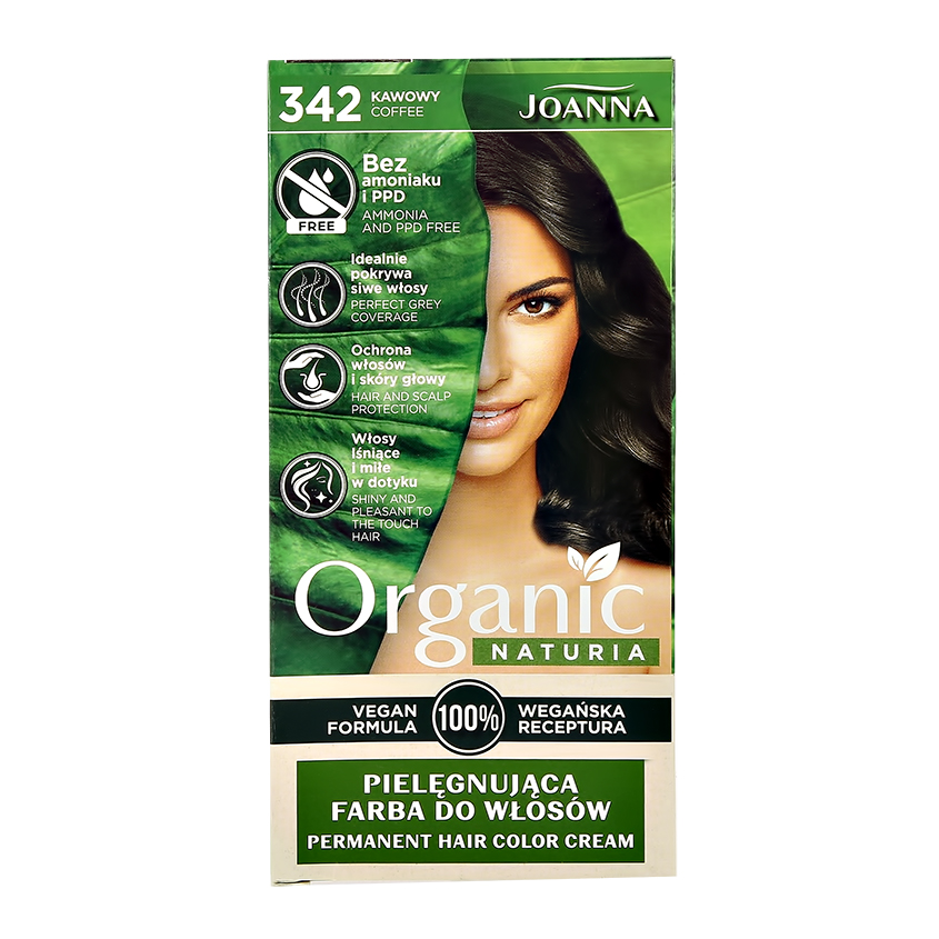 Краска для волос JOANNA ORGANIC NATURIA тон 342 кофейный joanna краска для волос joanna organic naturia тон 342 кофейный