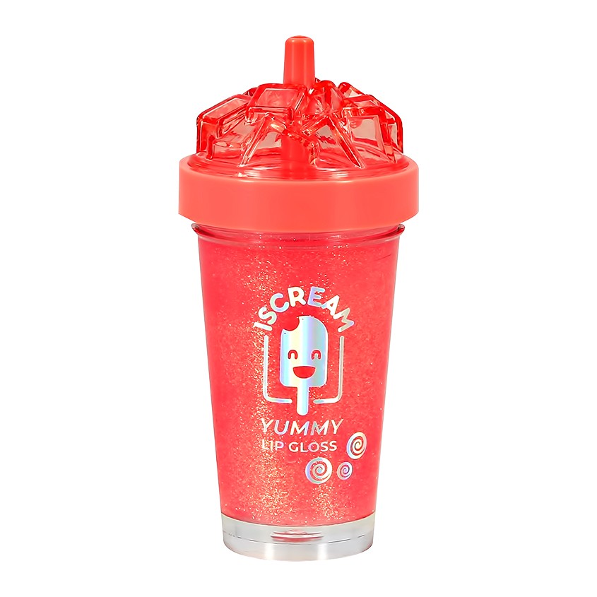

Блеск для губ ISCREAM YUMMY прозрачный тон 03 raspberry