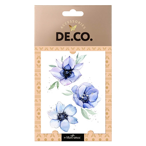 

Татуировка для тела DECO. FROST FLOWER by Miami tattoos переводная Snow narcissus