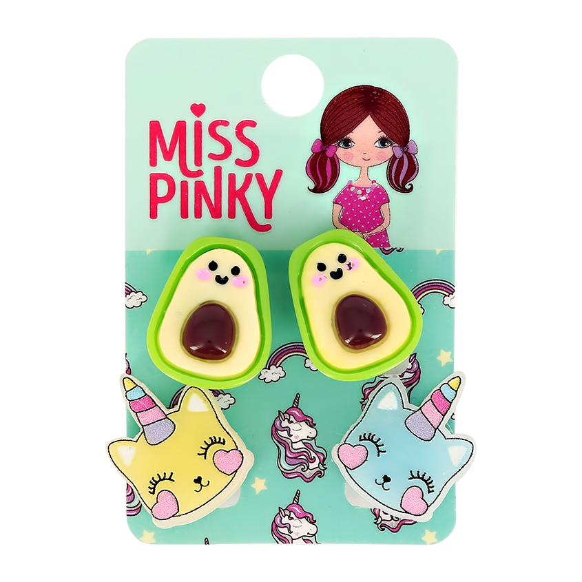 

Бижутерия MISS PINKY клипсы 2 пары