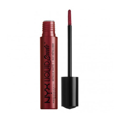 

Помада для губ NYX PROFESSIONAL MAKEUP LIQUID SUEDE CREAM LIPSTICK тон 35 Biker Babe жидкая металлик