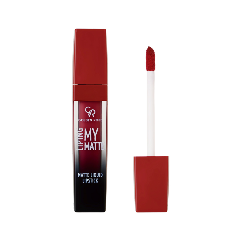 Помада для губ `GOLDEN ROSE` LIPING MY MATTE жидкая матовая тон 12