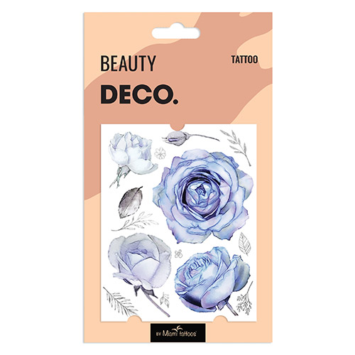 

Татуировка для тела DECO. FROST FLOWER by Miami tattoos переводная Cold rose