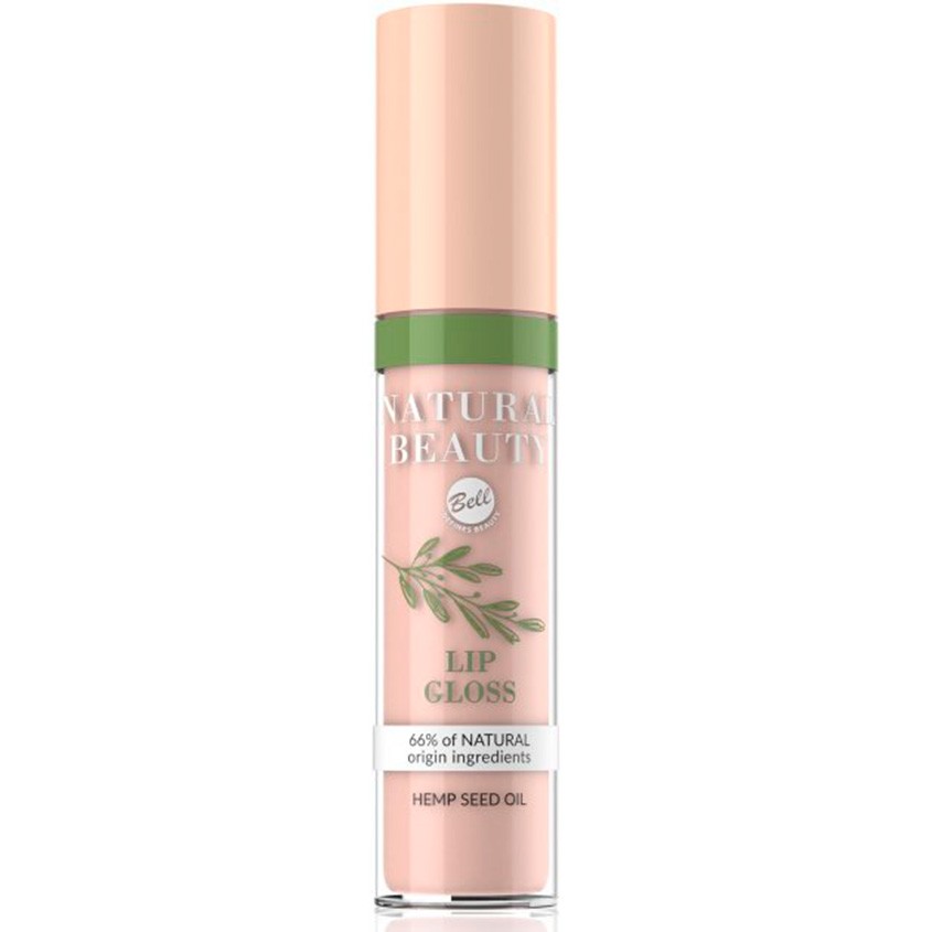 BELL Блеск для губ BELL NATURAL BEAUTY NATURAL BEAUTY LIP GLOSS тон 01 nude gloss увлажняющий с маслом блеск для губ bell блеск для губ natural beauty lip gloss увлажняющий с маслом