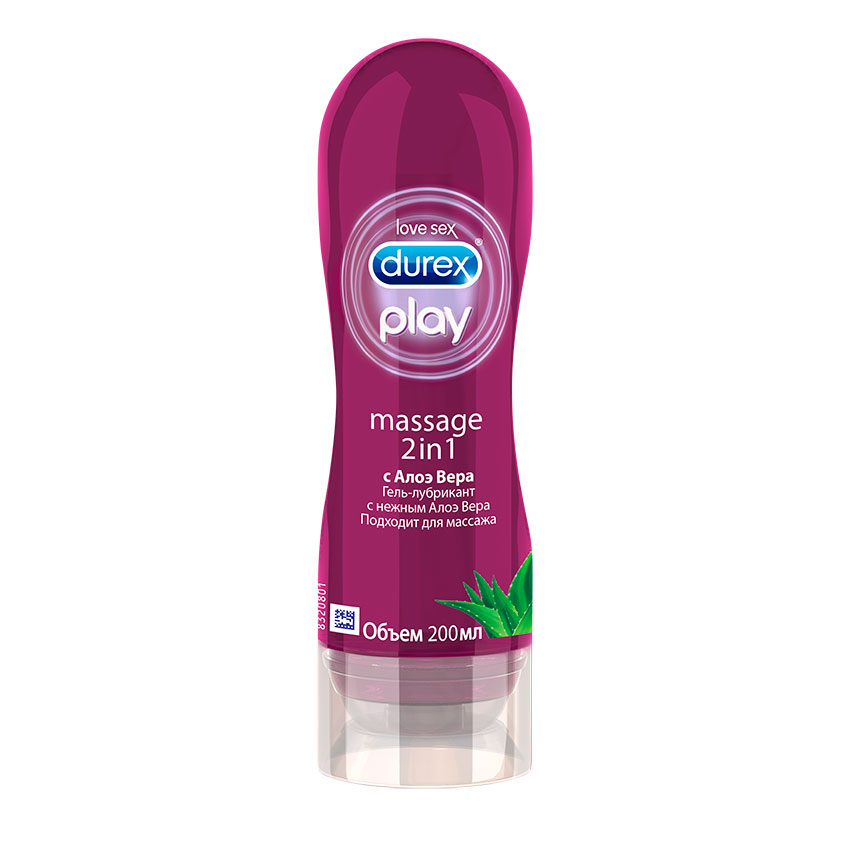 Гель-смазка интимная DUREX PLAY для массажа 2 in 1 с Алоэ Вера 200 мл durex play stimulating massage 2 in 1 lube arousing guarana gel 200ml