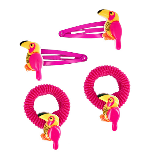 

Набор MISS PINKY 2 заколки, 2 резинки
