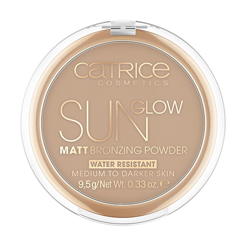 Пудра-бронзер компактная для лица CATRICE SUN GLOW MATT тон 035 с эффектом загара матовая бронзирующая пудра sun glow matt bronzing