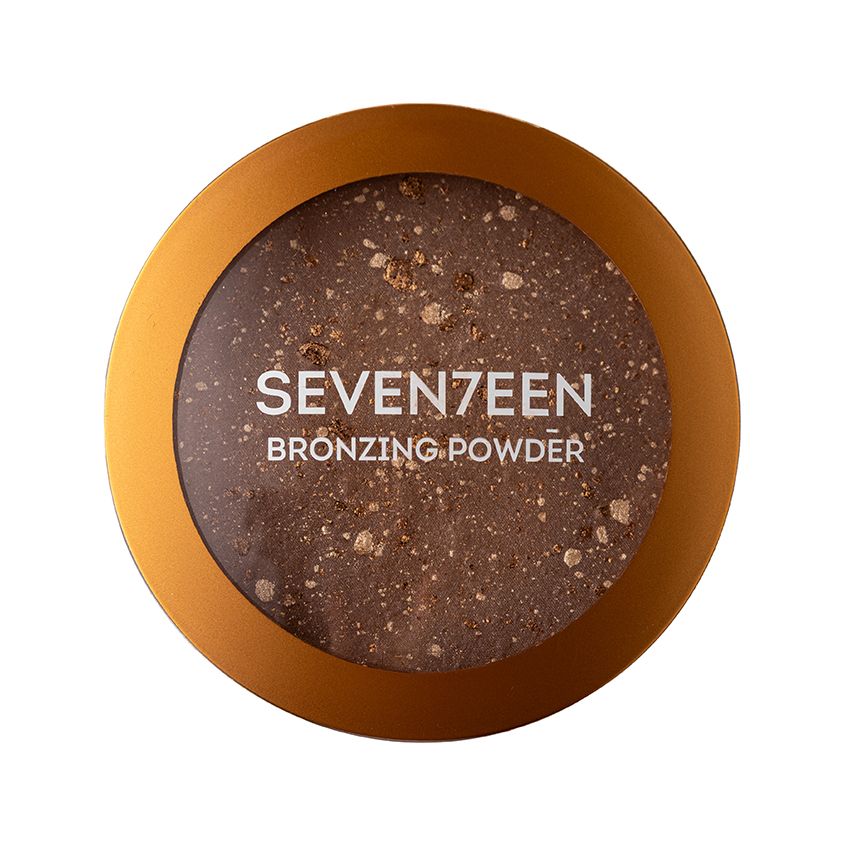 Пудра для лица SEVENTEEN BRONZING POWDER компактная с бронзирующим эффектом тон 04 Темный загар