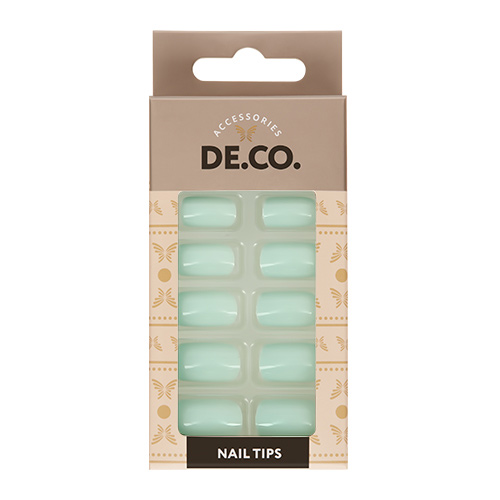 

Набор накладных ногтей DECO. ESSENTIAL Cold Mint 24 шт+ клеевые стикеры 24 шт