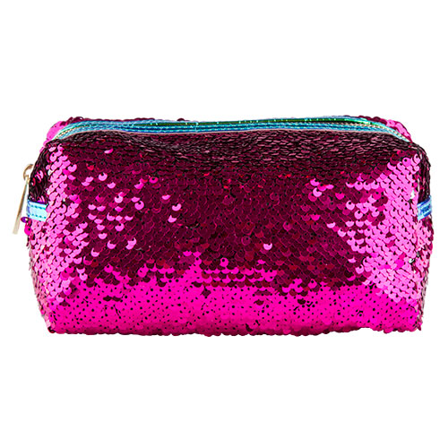 

Косметичка прямоугольная SEQUINS LADY PINK SHINE ON розовая