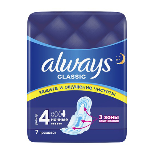 

Прокладки гигиенические ALWAYS Night Single 7 шт