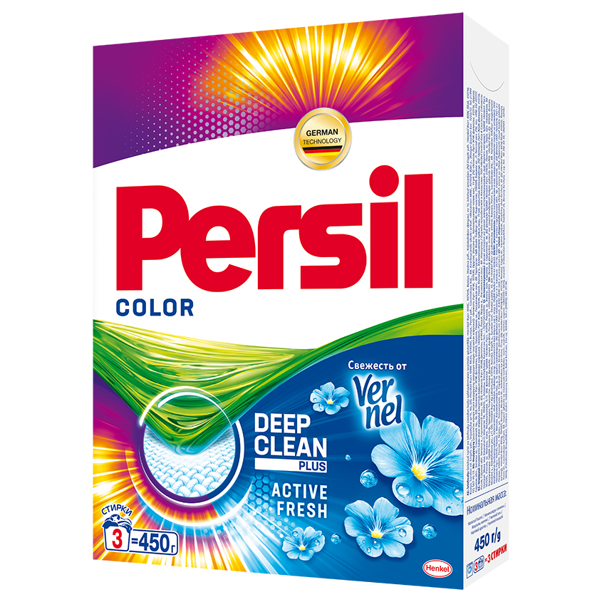 

Порошок стиральный PERSIL Color Свежесть от Vernel 450 г