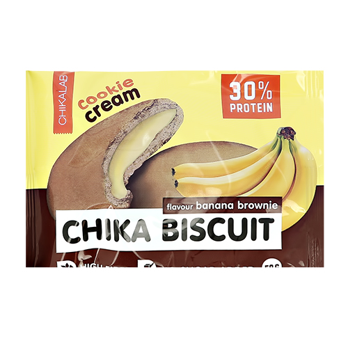 

Печенье неглазированное с начинкой CHIKALAB CHIKA BISCUIT Банановый брауни 50 г
