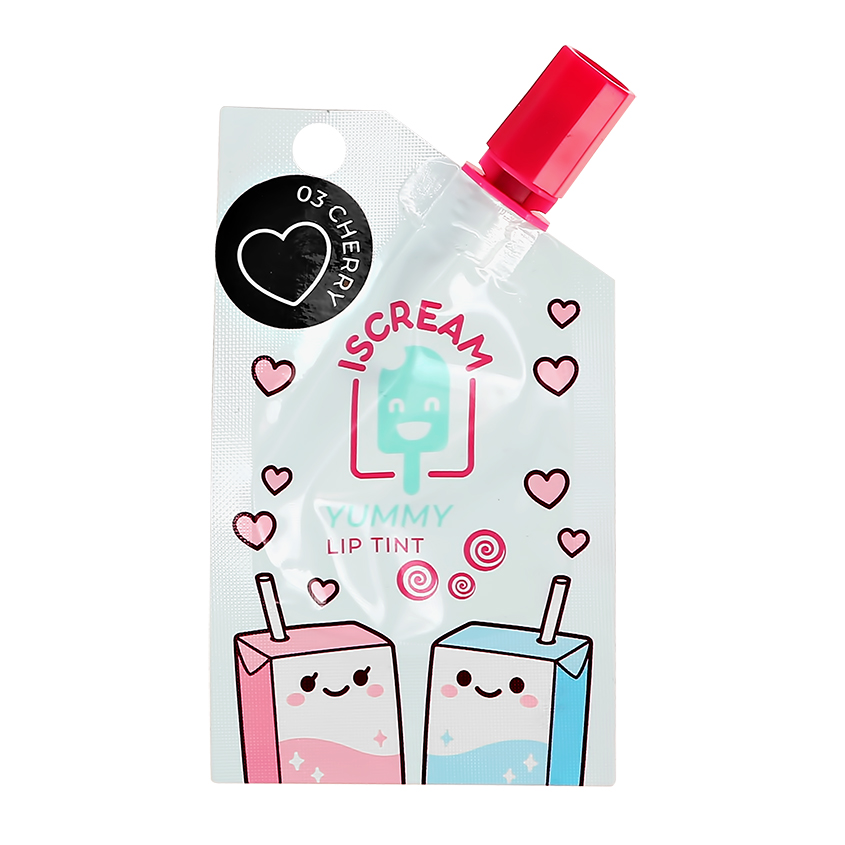 

Блеск-тинт для губ ISCREAM YUMMY в пауче тон 03 cherry