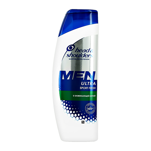 Шампунь для волос HEAD & SHOULDERS MEN ULTRA SPORT FRESH с освежающей мятой против перхоти 300 мл