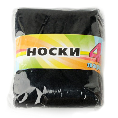 

Носки женские ЭВЕЛИНА 20 den р-р единый 4 пары черные