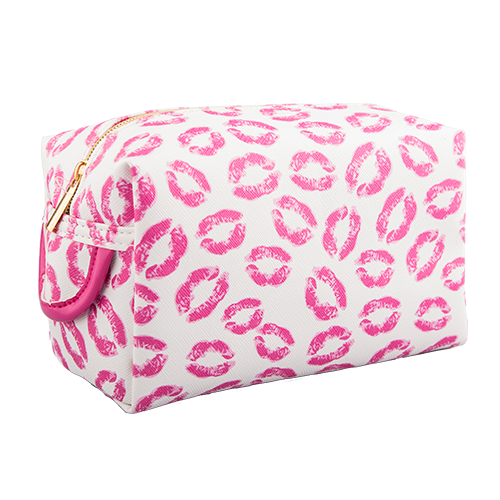 

Косметичка LADY PINK LIPS белая с губами