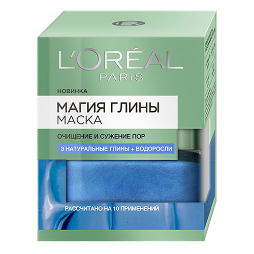 

Маска для лица LOREAL МАГИЯ ГЛИНЫ Очищение и сужение пор 50 мл