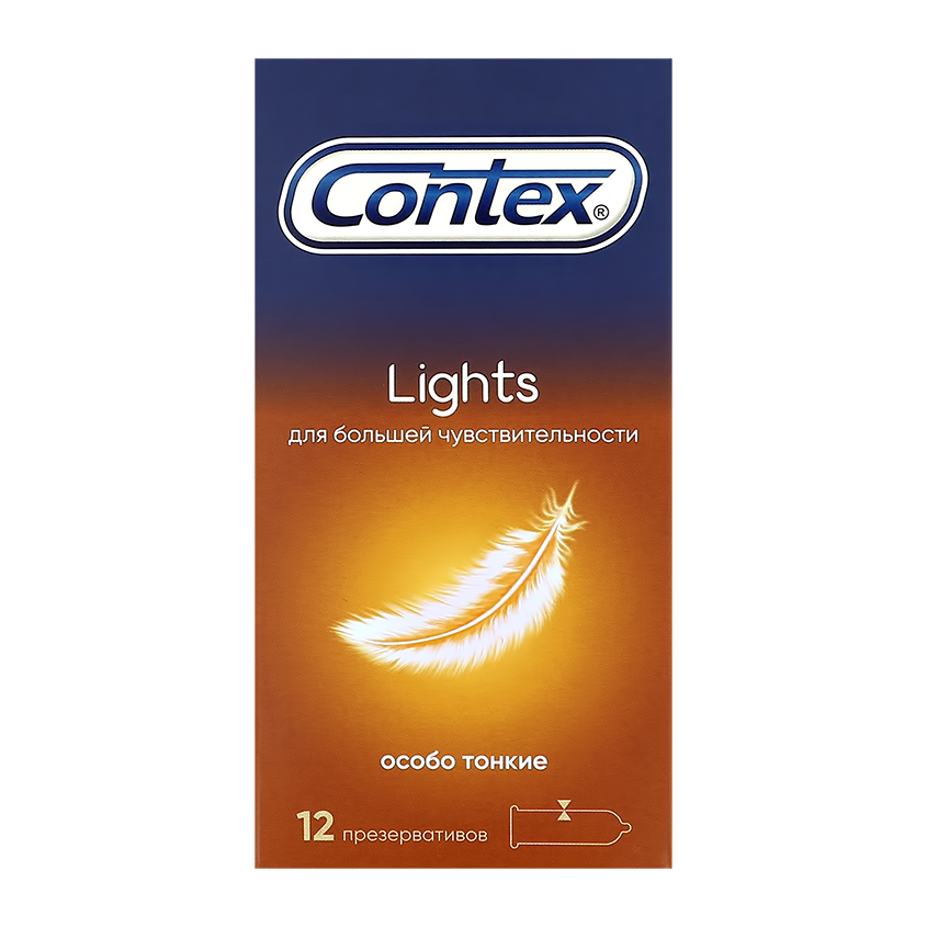 Презервативы CONTEX Lights особо тонкие 12 шт