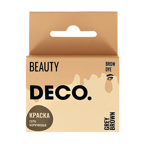 

Краска для бровей DECO. в саше с окислителем тон серо-коричневый 3 мл