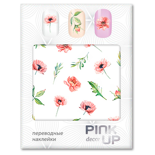 

Наклейки для ногтей переводные PINK UP DECOR FLOWERS тон 583