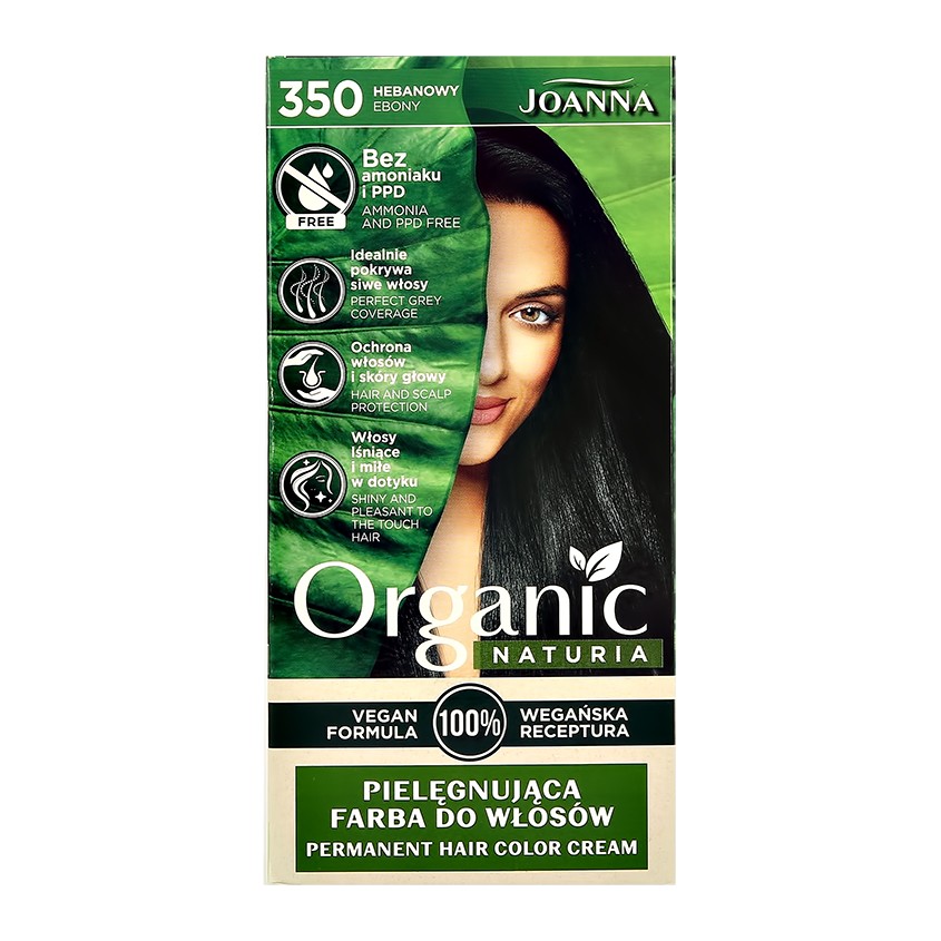 Краска для волос JOANNA ORGANIC NATURIA тон 350 черный