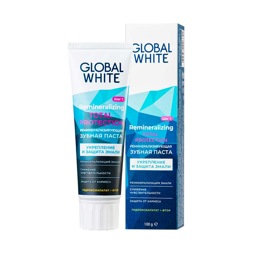 Паста зубная GLOBAL WHITE реминерализирующая 100 гр