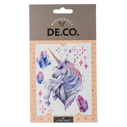 

Татуировка для тела DE.CO. WATERCOLOR STORY by Miami tattoos переводная Unicorn