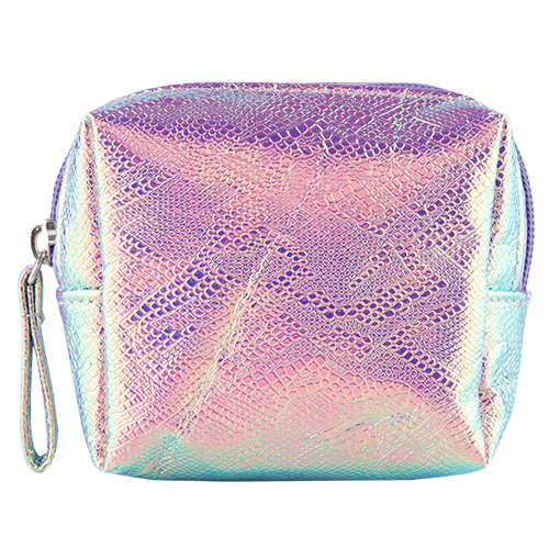 

Косметичка квадратная мини LADY PINK HOLOGRAPHIC сиреневая