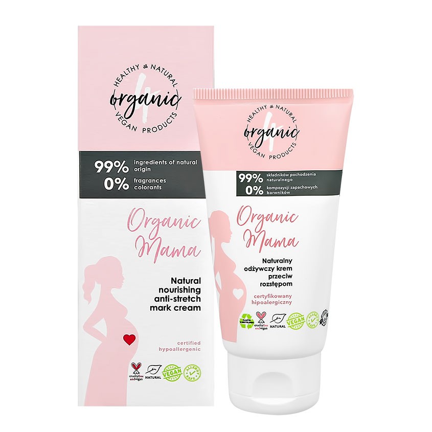 4ORGANIC Крем для тела 4ORGANIC ORGANIC MAMA против растяжек питательный 50 мл