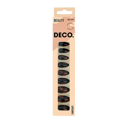 

Набор накладных ногтей DECO. FANTASY amber 24 шт + клеевые стикеры 24 шт