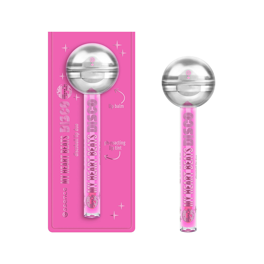 Тинт-бальзам для губ `ESSENCE` MY HEART BEATS DISCO 2в1 тон 01 Came in like a discoball