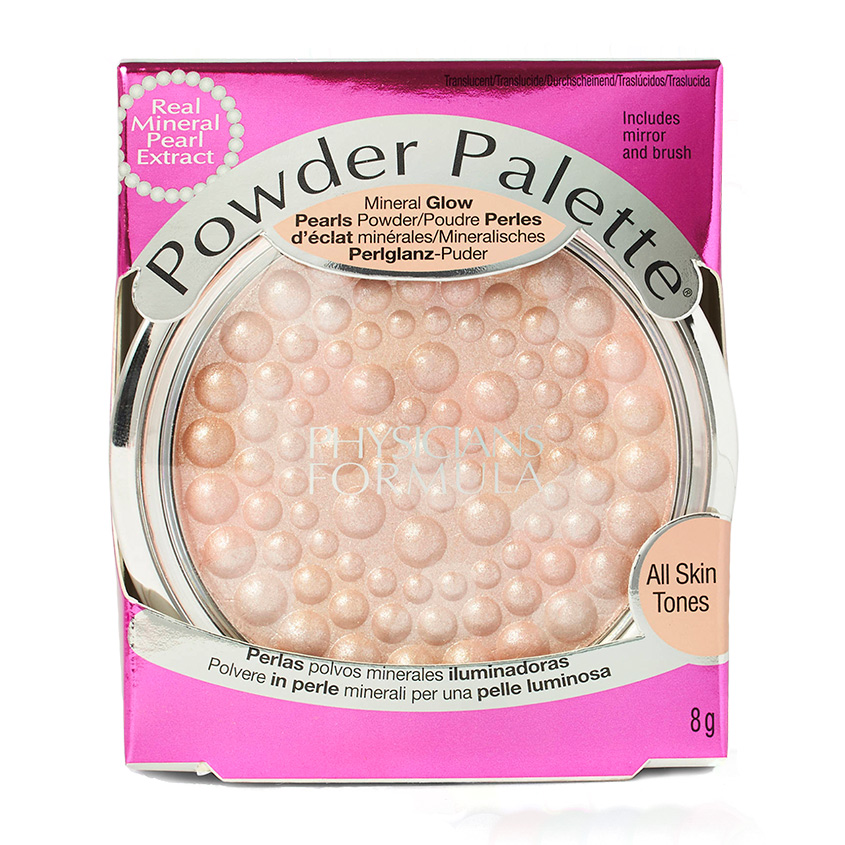 Пудра-хайлайтер компактная для лица PHYSICIANS FORMULA MINERAL GLOW PEARLS тон прозрачный