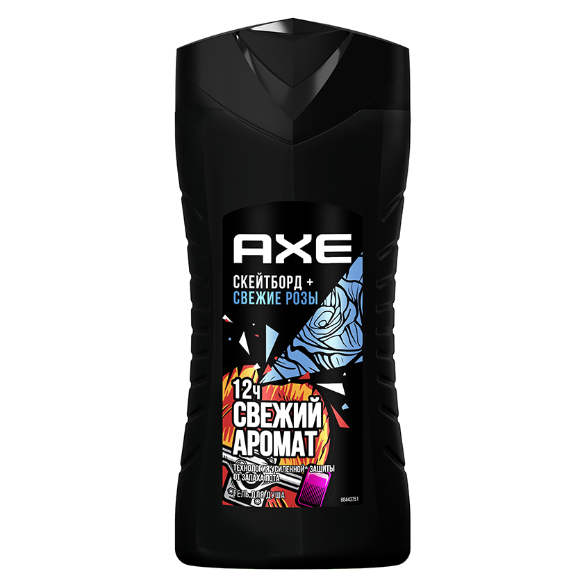 AXE Гель для душа AXE Скейтборд + свежие розы 250 мл