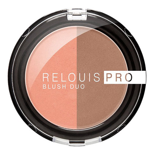 Румяна для лица RELOUIS RELOUIS PRO BLUSH DUO компактные тон 203 румяна relouis румяна для лица blush duo компактные