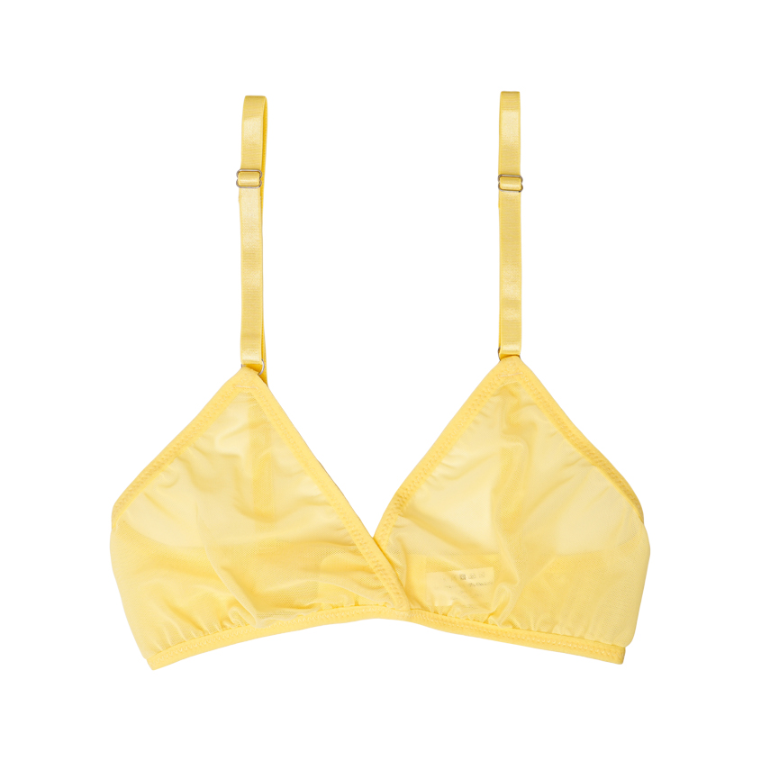 Топ женский TRENDY LOOK в сетку желтый L