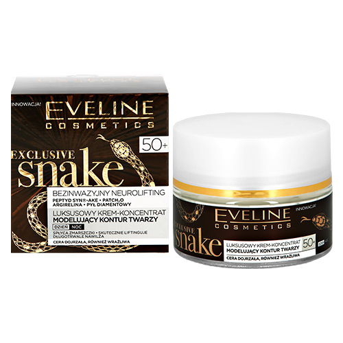 

Крем для лица EVELINE EXCLUSIVE SNAKE дневной и ночной 50+ глубоко восстанавливающий 50 мл