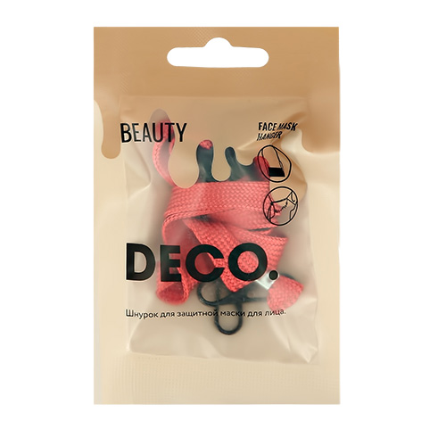 

Шнурок для защитной маски DECO. красный