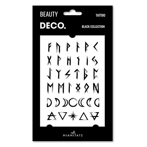

Татуировка для тела DECO. BLACK COLLECTION by Miami tattoos переводная Signs