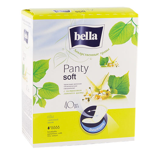 

Прокладки ежедневные BELLA PANTY Soft с экстрактом липового цвета 40 шт
